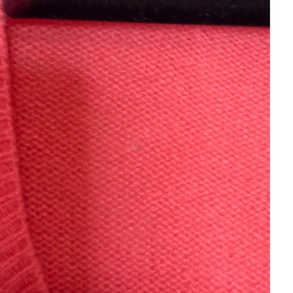 Colorish Women's Hot Pink 100% Cashmere V-Neck Sweater Large - Picture 4 of 5